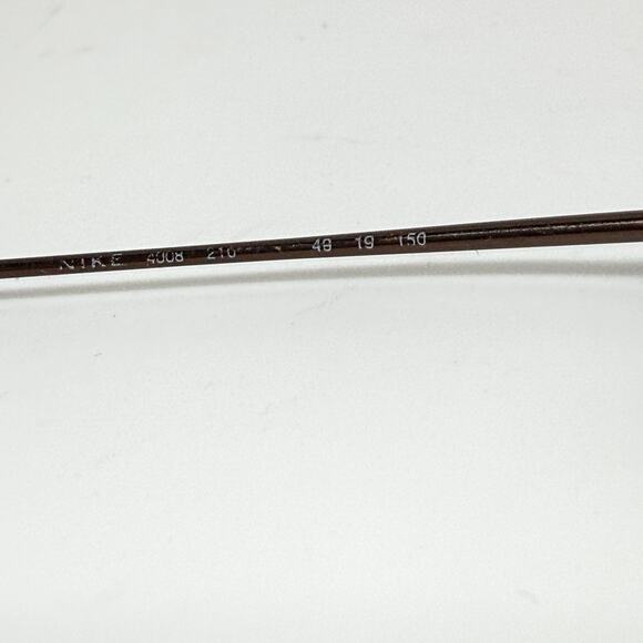 Nike Flexon 4008 210 Brown Metal Oval Eyeglasses Frames 49-19 150 Japan 19888 - Picture 5 of 7